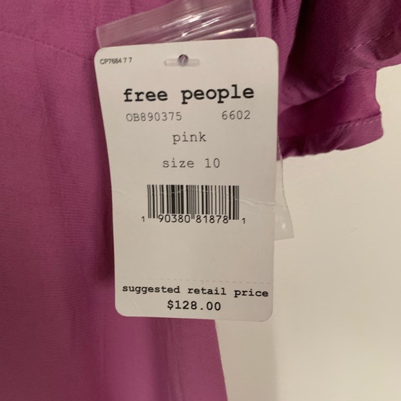 Free People Dress Be My Baby Pink Mini-NWT 👚 - Picture 5 of 7